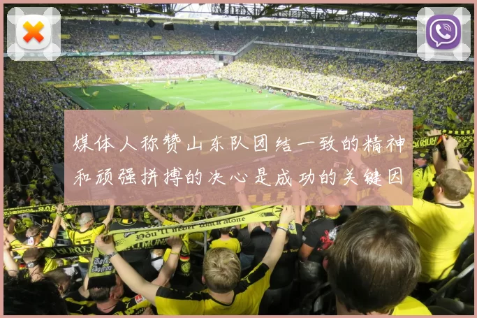 媒体人称赞山东队团结一致的精神和顽强拼搏的决心是成功的关键因素